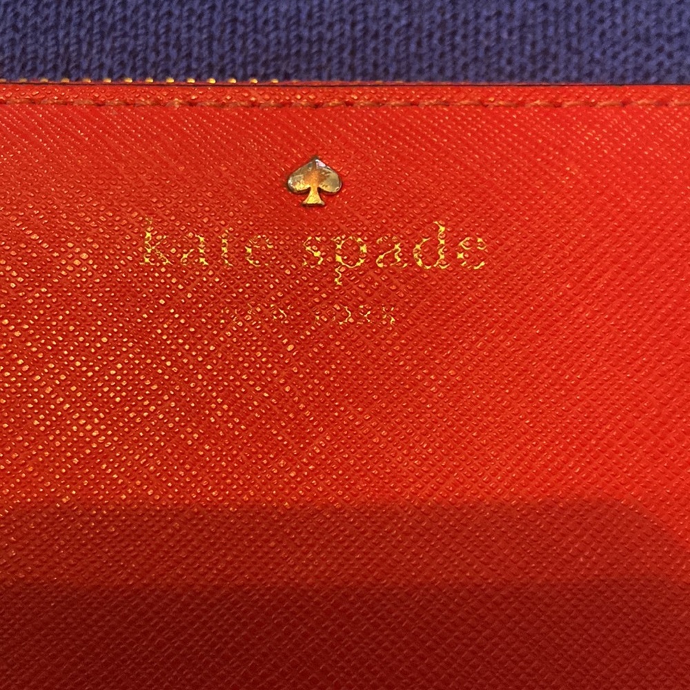 Red Kate Spade Used Wallet; some where but still good condition. Lots of pics - Picture 4 of 15